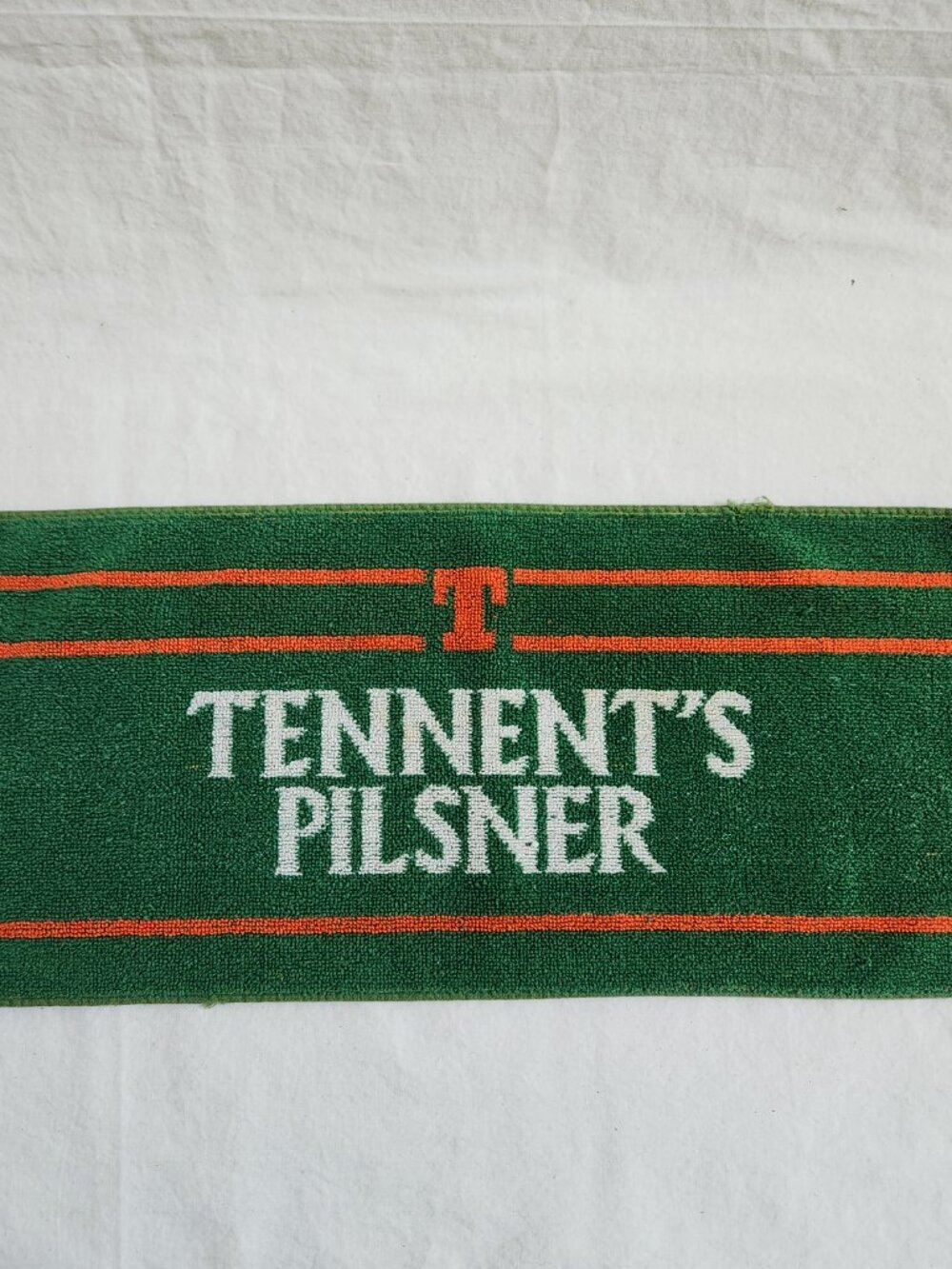 Vintage TENNENT'S PILSNER Hand Bar Towel